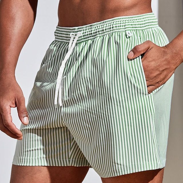 Short de Bain Classique pour Hommes à Rayures 4