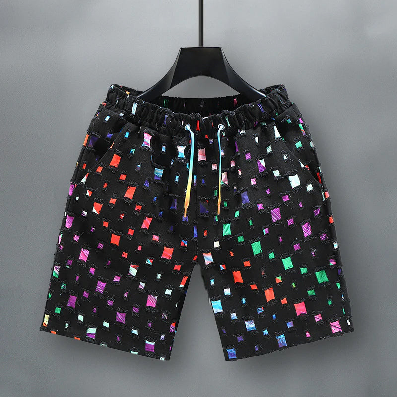 Short en Jean Coloré pour Homme Tendance 1