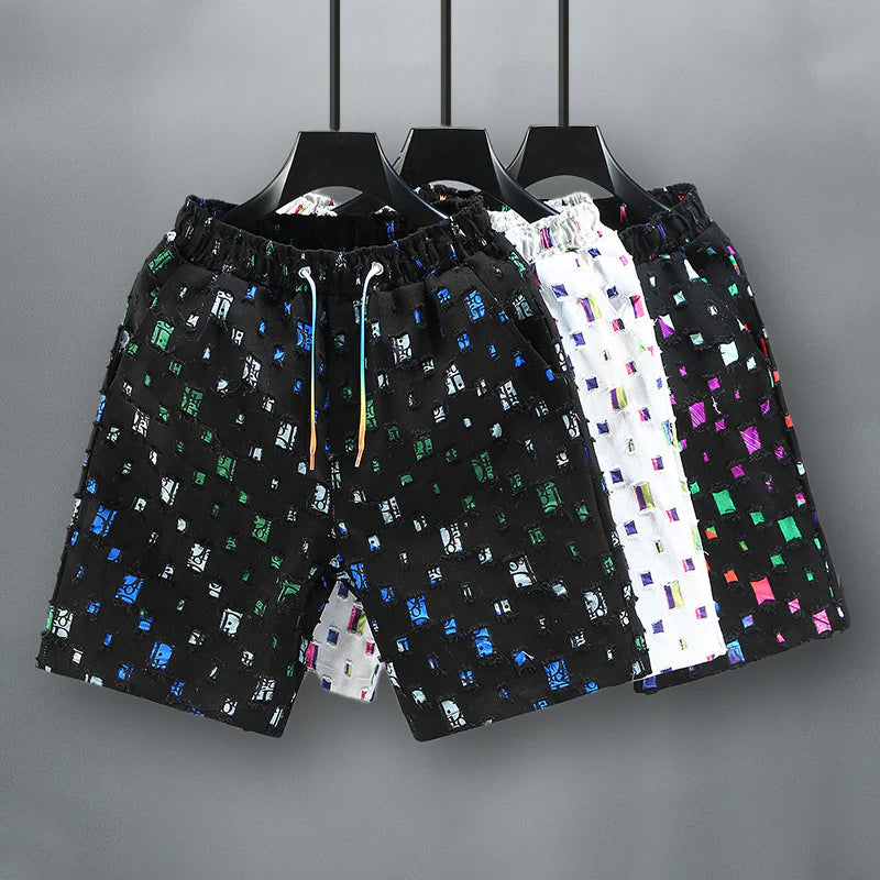 Short en Jean Coloré pour Homme Tendance 5