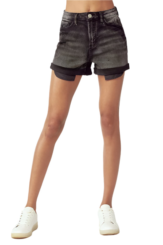 Shorts Femme Taille Haute Noir 0