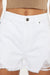 Shorts Femme Taille Haute Ourlet Effiloché 2