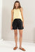 Shorts Femme Taille Haute Plissés en Lin Doux et Respirant 3