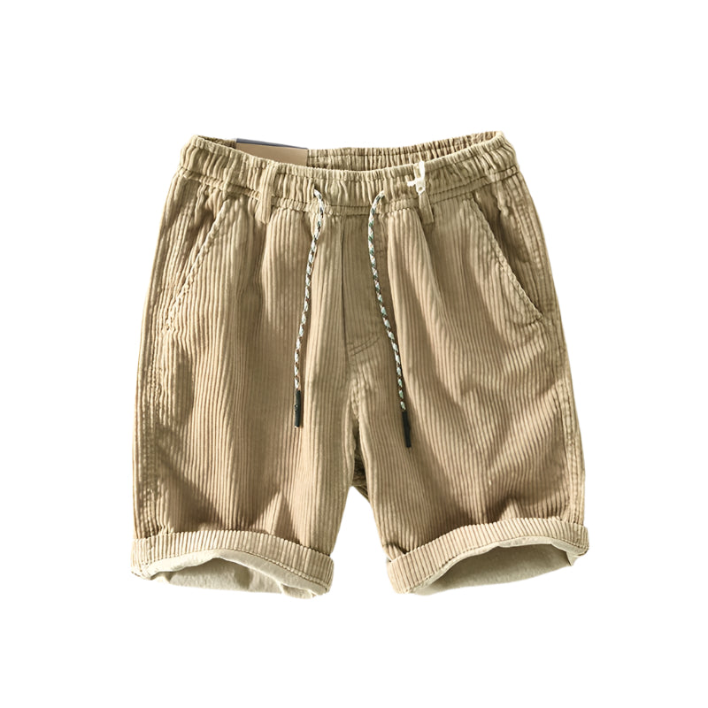 Shorts Homme Décontractés Velours Côtelé Respirant 0