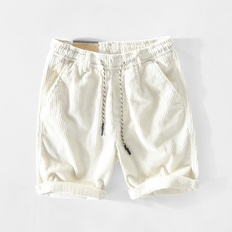Shorts Homme Décontractés Velours Côtelé Respirant 2