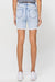 Shorts Midi Taille Haute Femme Denim Clair 2
