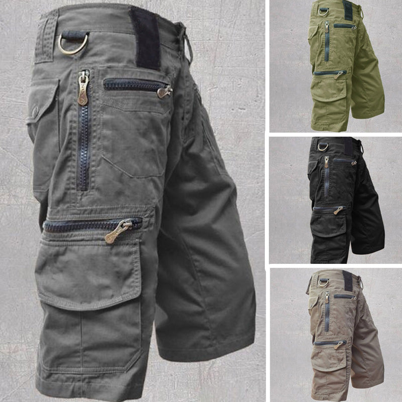 Shorts Pour Hommes Multifonctionnels en Coton Respirant 1
