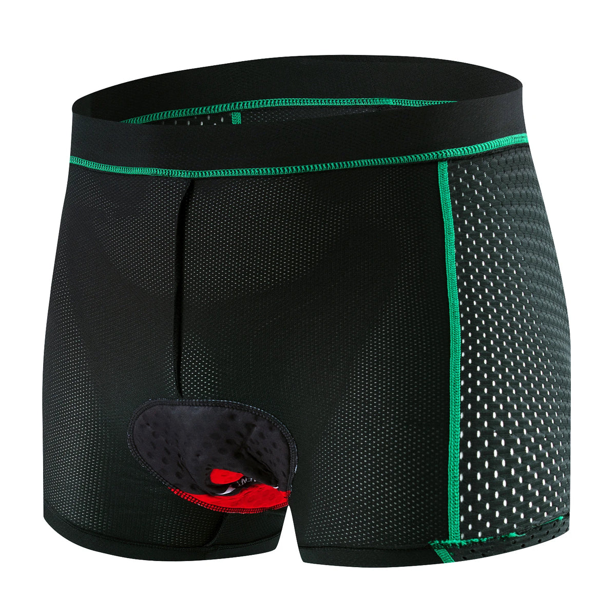 Shorts de Cyclisme Hommes Tissu Respirant avec Coussin en Gel 1