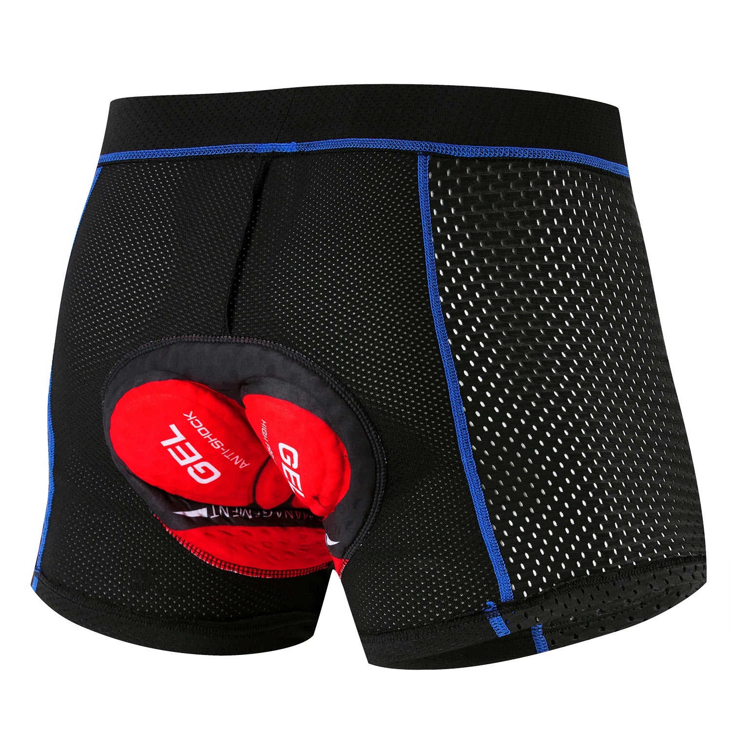 Shorts de Cyclisme Hommes Tissu Respirant avec Coussin en Gel 6