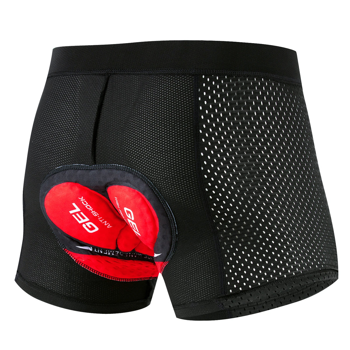 Shorts de Cyclisme Hommes Tissu Respirant avec Coussin en Gel 8