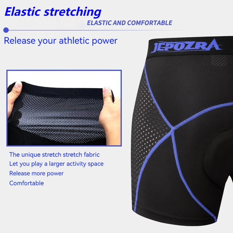 Shorts de Cyclisme pour Hommes avec Coussin 4D en Gel 4