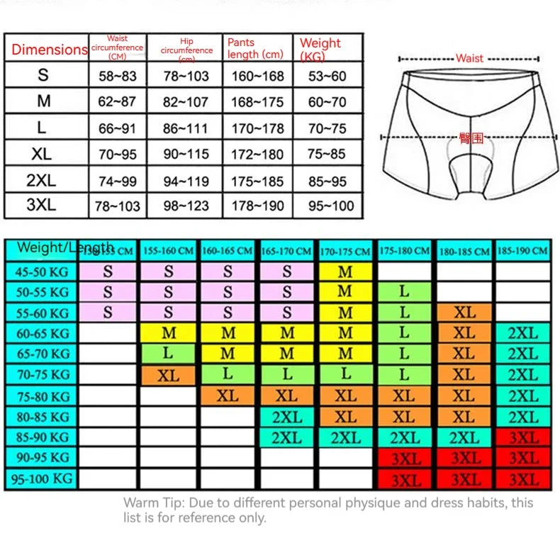 Shorts de Cyclisme pour Hommes avec Coussin 4D en Gel 5