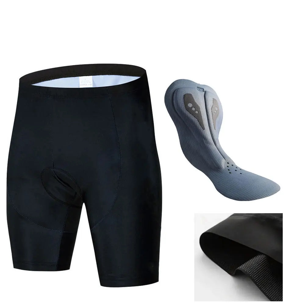 Shorts de Cyclisme pour Hommes en Lycra avec Coussin en Gel 19D 2