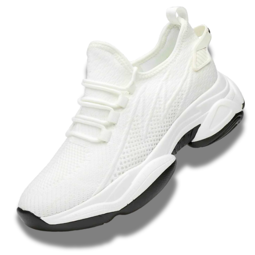 Sneakers Homme Élégants Cuir PU avec Élévation Cachée 1