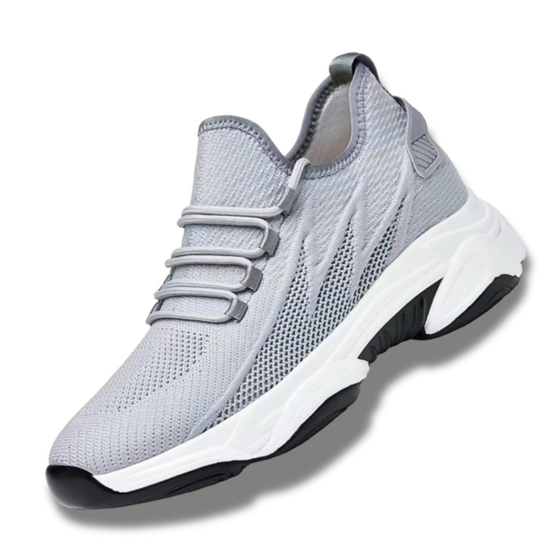 Sneakers Homme Élégants Cuir PU avec Élévation Cachée 2