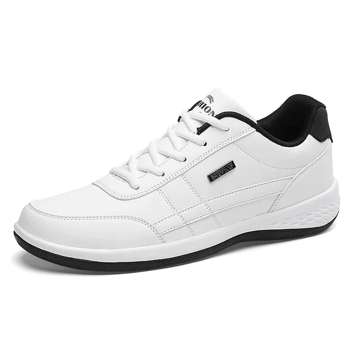Sneakers Pour Hommes Modernes Cuir Textile Avec Semelle Orthopédique 2