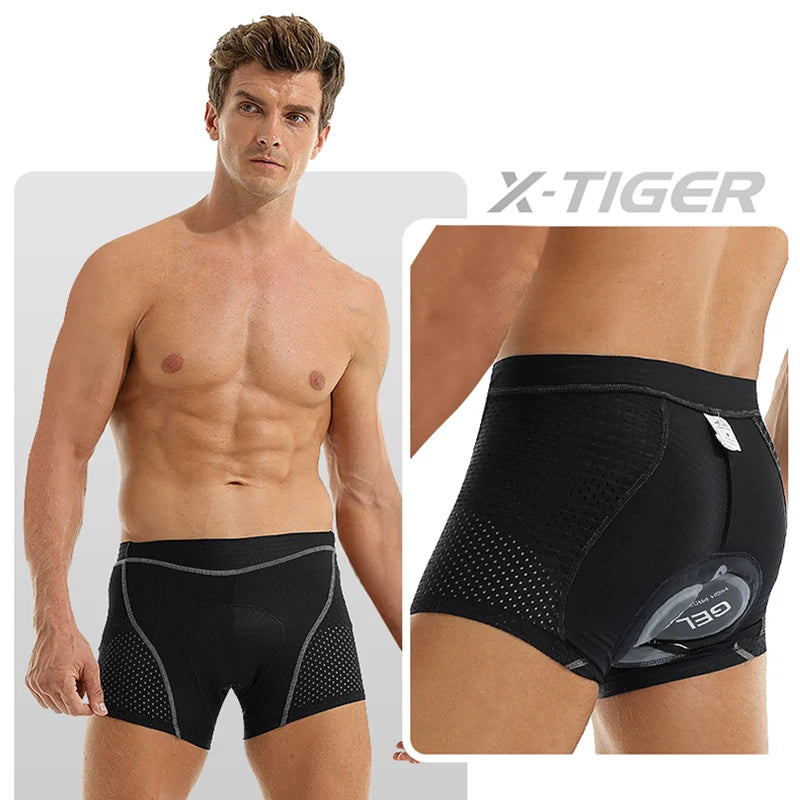 Sous-vêtements de Cyclisme pour Hommes en Gel 5D, Shorts de Vélo Confortables 1