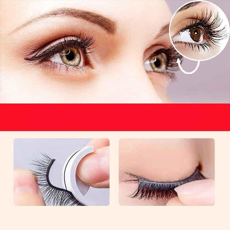 Faux Cils Naturels Réutilisables Autocollants Légers et Confortables Fibres Synthétiques-5