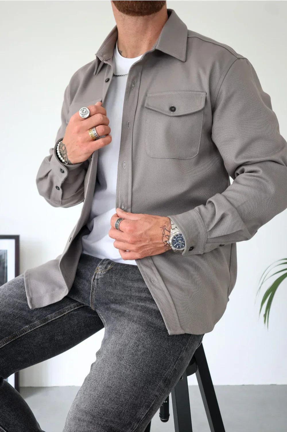Surchemise Homme Décontractée Moderne pour Toutes Occasions 0