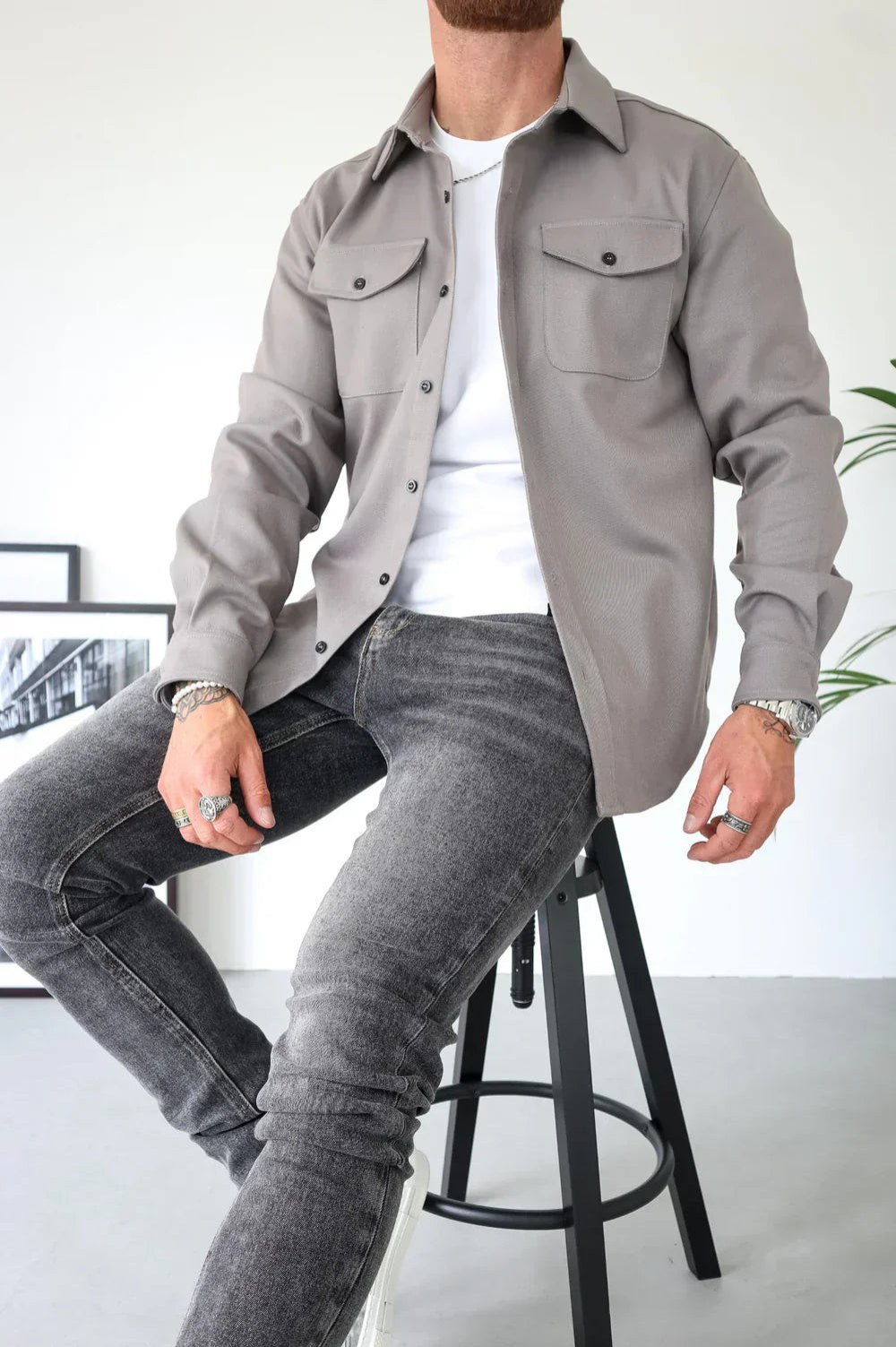 Surchemise Homme Décontractée Moderne pour Toutes Occasions 1