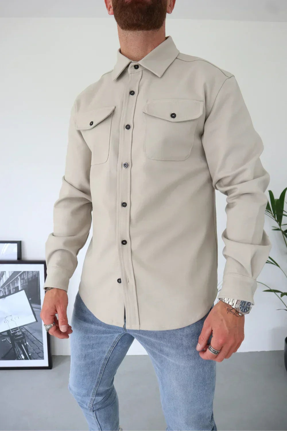 Surchemise Homme Décontractée Moderne pour Toutes Occasions 8