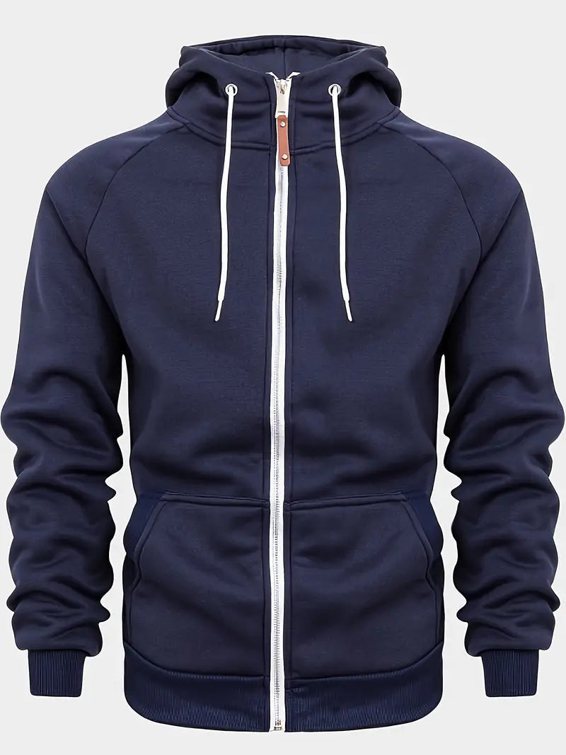 Sweat Homme Zippé Décontracté avec Coupe Contemporaine 6