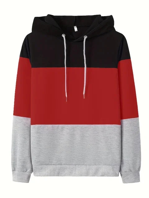 Sweat Shirt Femme Color Block Décontracté à Manches Longues 8