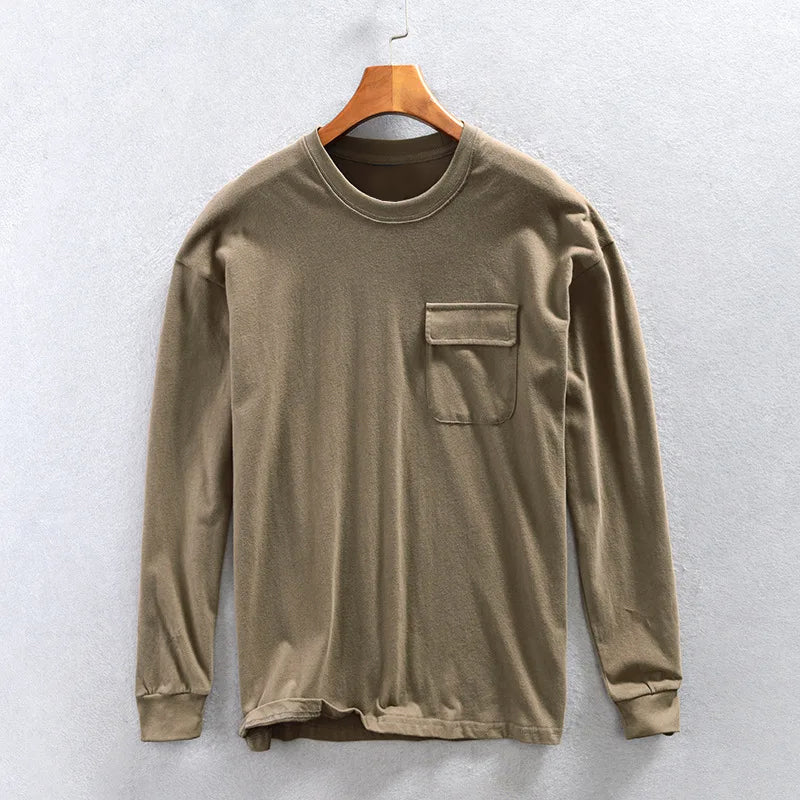 Sweat Shirt Homme Capuche avec Poche Poitrine Décontracté 2