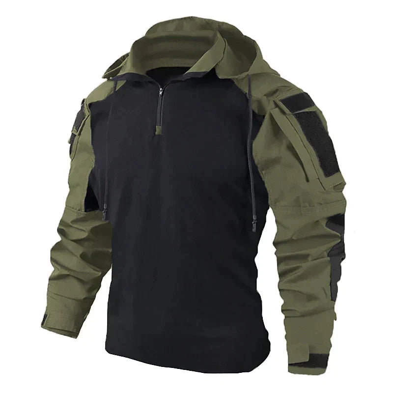 Sweat Shirt Homme Tactique Moderne en Mélange Polyester Coton 0