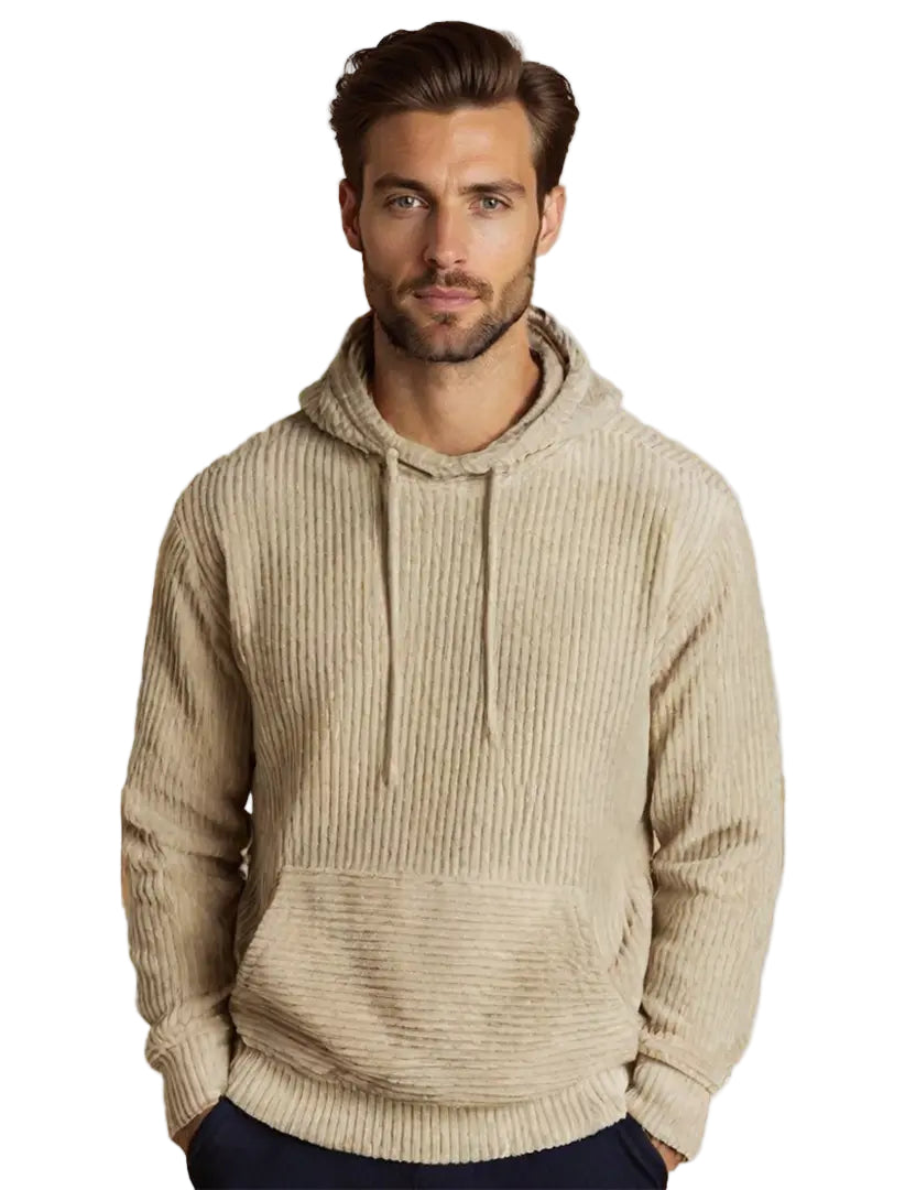 Sweat à Capuche Côtelé pour Homme 1