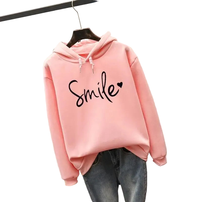 Sweat à Capuche Femme Smile-Love Ample 1