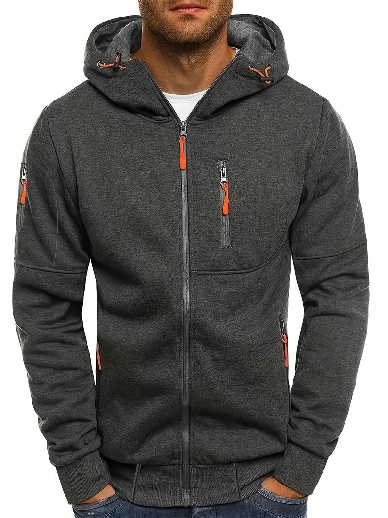 Sweat à Capuche Homme Moderne Confortable pour Activités Sportives et Décontractées 10