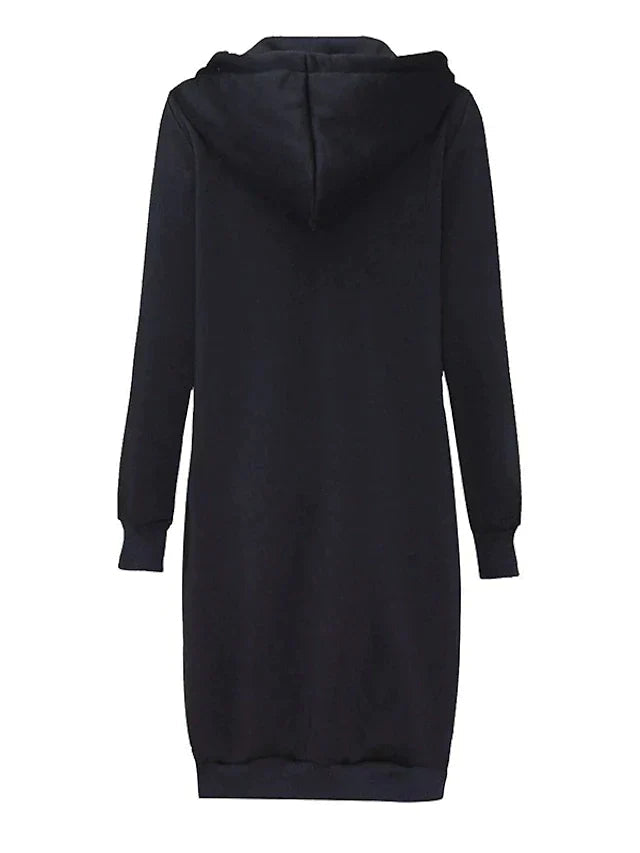 Sweat à Capuche Zippé Long pour Femme 1