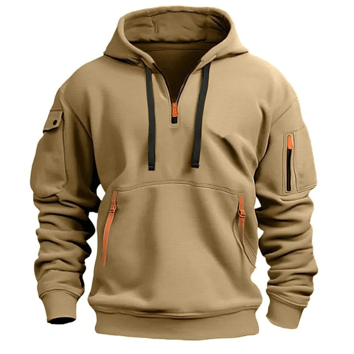 Sweat à capuche multipoches pour homme 1