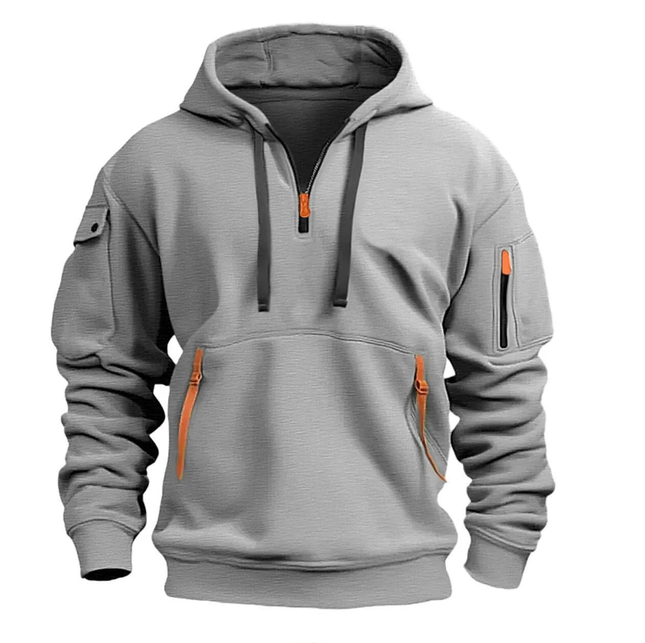 Sweat à capuche multipoches pour homme 3