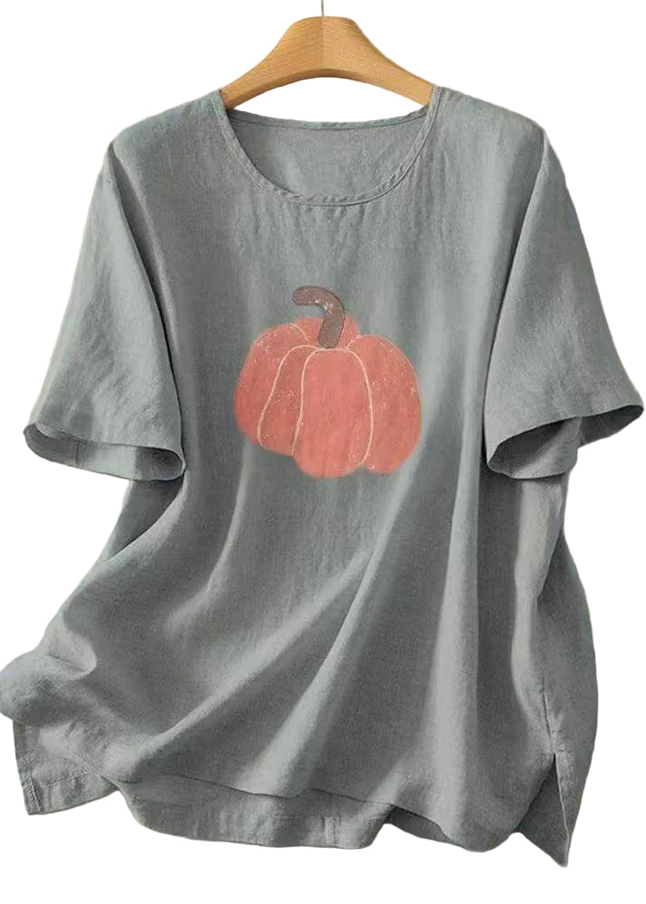 T-shirt Femme Col Rond Imprimé Style Décontracté Été 0