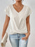 T-shirt Femme Décontracté Col Cœur en Tissu Doux 2