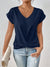 T-shirt Femme Décontracté Col Cœur en Tissu Doux 5