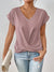 T-shirt Femme Décontracté Col Cœur en Tissu Doux 6