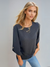 T-shirt Femme Décontracté en Tissu Texturé 1