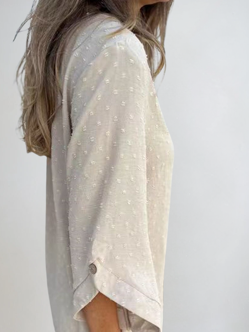 T-shirt Femme Décontracté en Tissu Texturé 7