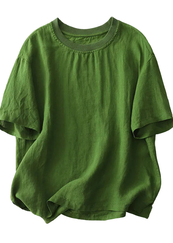T-shirt Femme Grande Taille Col Rond Décontracté Été 0