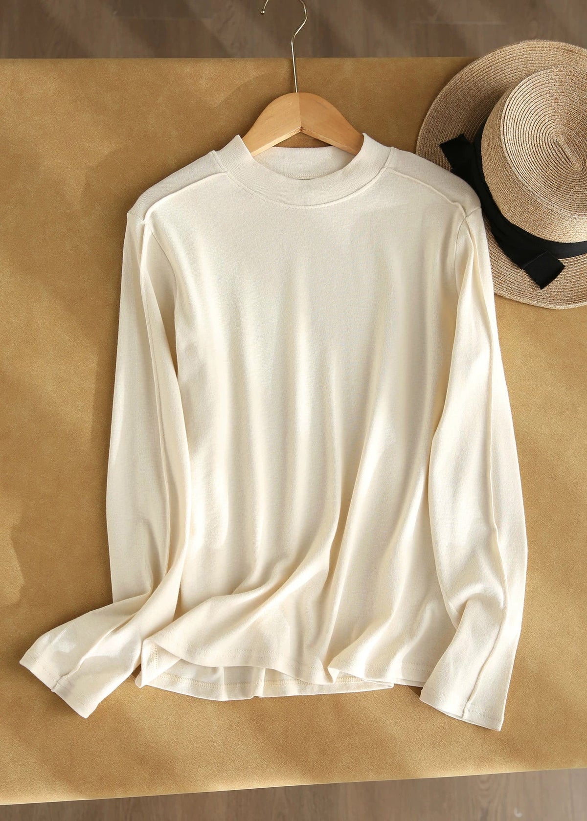 T-shirt Femme Patchwork Col Rond Automnal 4