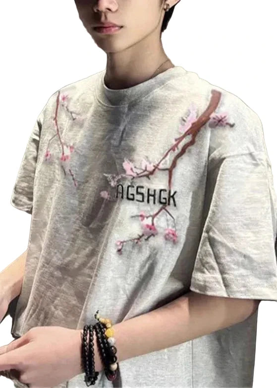 T-shirt Homme Oversize Style Estival Imprimé 0