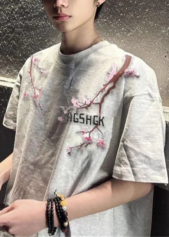 T-shirt Homme Oversize Style Estival Imprimé 3