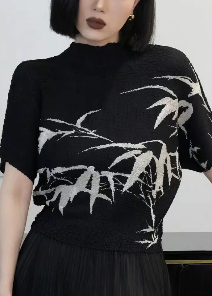 T-shirt en Coton Imprimé pour Femme, Style Décontracté 1