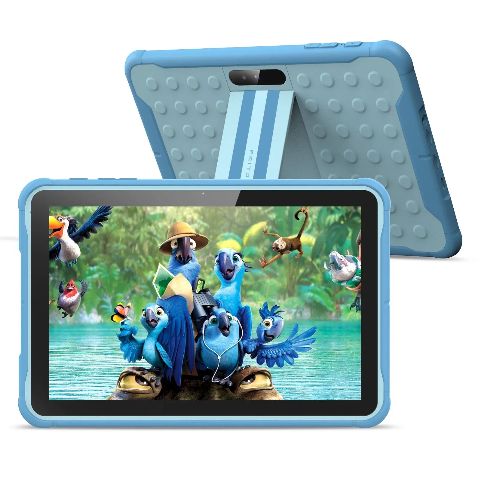 Tablette Enfant 10 Pouces Android 13 avec Processeur Quad-Core et 64 Go de Stockage 0