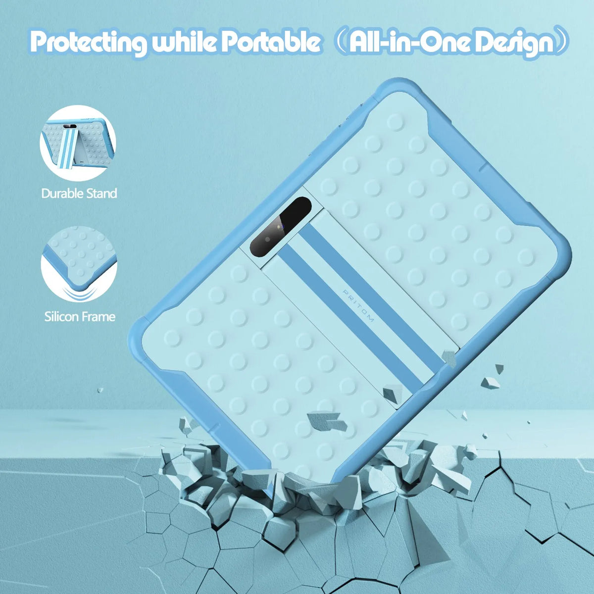 Tablette Enfant 10 Pouces Android 13 avec Processeur Quad-Core et 64 Go de Stockage 1