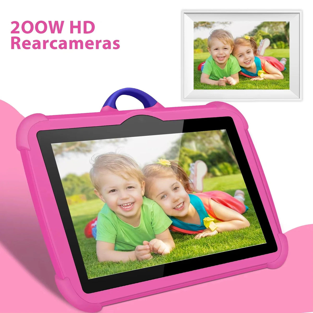 Tablette Enfant 7.0 Pouces Éducative Quad Core 4GB RAM 64GB ROM 3