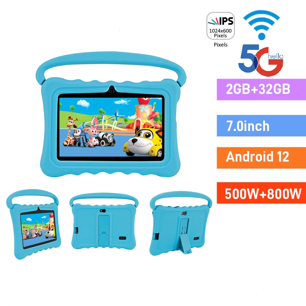 Tablette Enfant 7 Pouces Android 12 Éducative 32GB Écran IPS 0