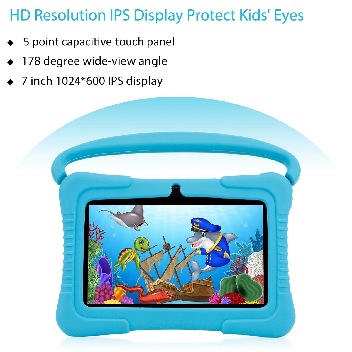 Tablette Enfant 7 Pouces Android 12 Éducative 32GB Écran IPS 1